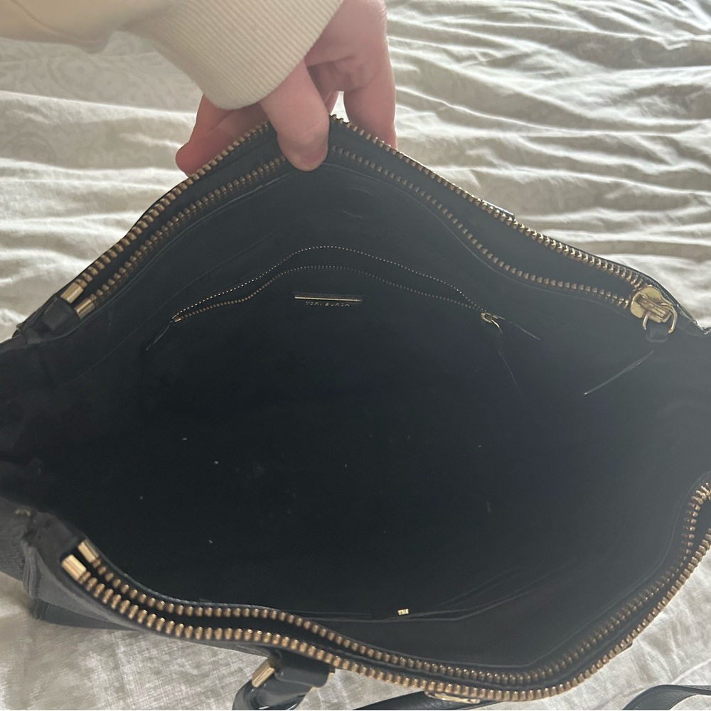 Tory Burch black leather tote - Picture 2 of 7